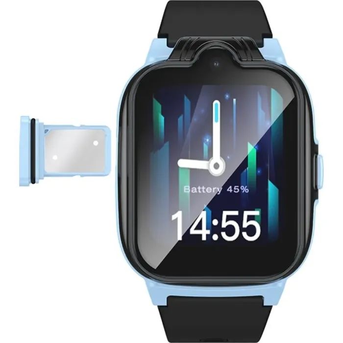 Смарт-часы HOCO Y104 4G children phone-watch Blue (6942007646369) изображение 2