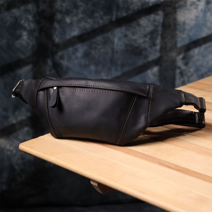 Сумка Shvigel Из натуральной кожи Черная (23120) изображение 8