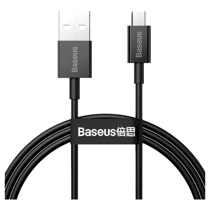 Дата кабель USB 2.0 AM to Micro 5P 1.0m 2A black Baseus (CAMYS-01)
