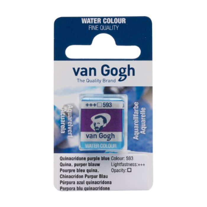 Акварельные краски Royal Talens Van Gogh (593), Хінакрідон фіолетово-синій, кювета (8712079419417)