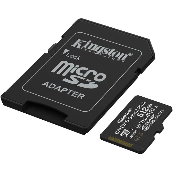 Карта памяти Kingston 512GB microSDXC class 10 UHS-I U3 V30 A1 Canvas Select Plus (SDCS3/512GB) изображение 2
