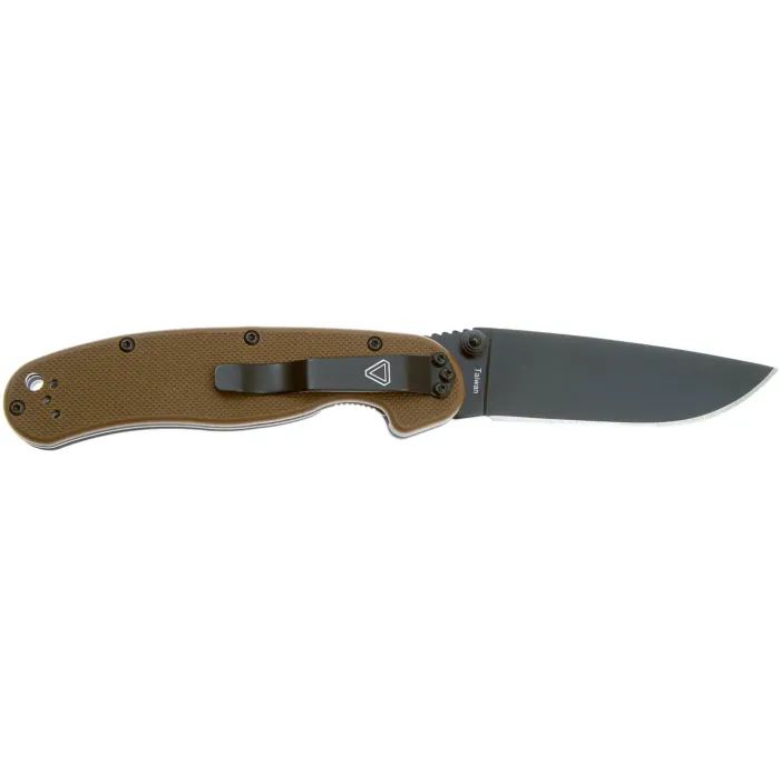 Нож Ontario Knife RAT II AUS-8 Coyote Brown, Black Blade (ON8861CB) изображение 2