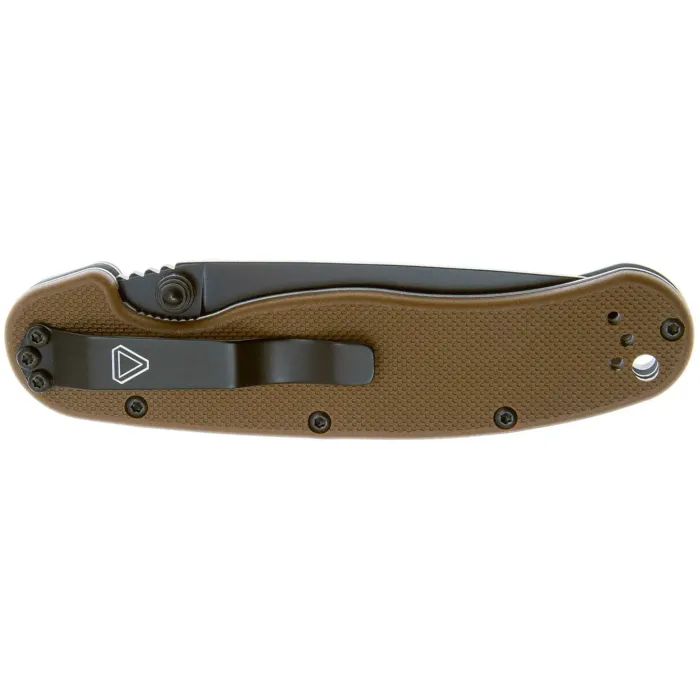 Нож Ontario Knife RAT II AUS-8 Coyote Brown, Black Blade (ON8861CB) изображение 4