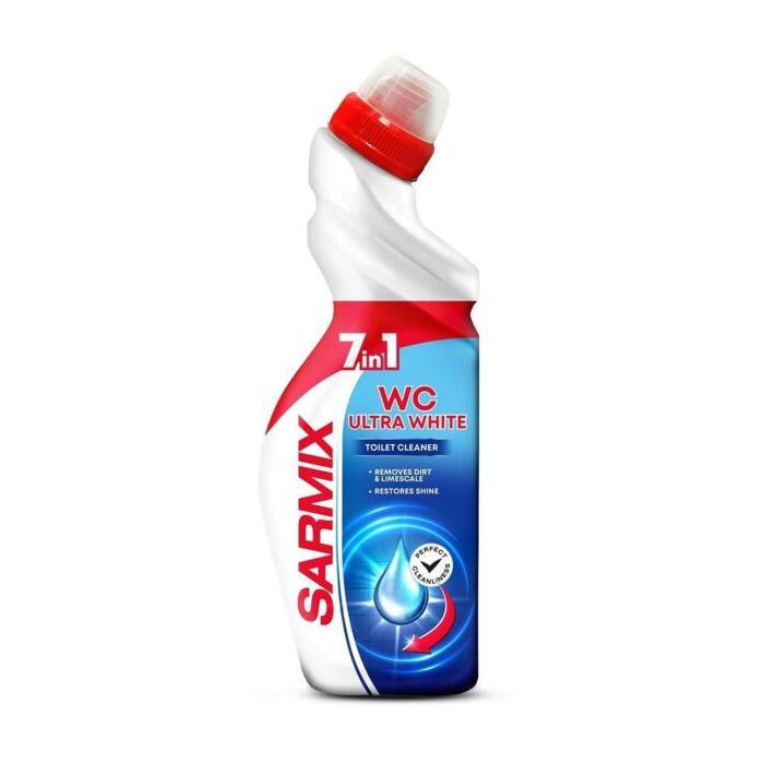 Засіб для чищення унітазу Sarmix Ultra white 750 мл (4820268103871) > ціни в Києві та Україні Засіб для чищення унітазу Sarmix Ultra white 750 мл (4820268103871)