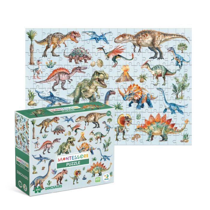 Пазл DoDo Монтессори Динозавры, 200 элементов (300631) изображение 2