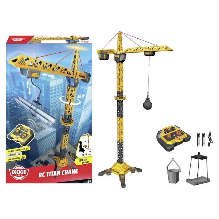 Спецтехника Dickie Toys Кран Титан со световыми эффектами на ДК 150 см (3729023)