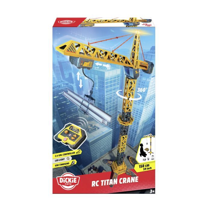 Спецтехника Dickie Toys Кран Титан со световыми эффектами на ДК 150 см (3729023) изображение 3