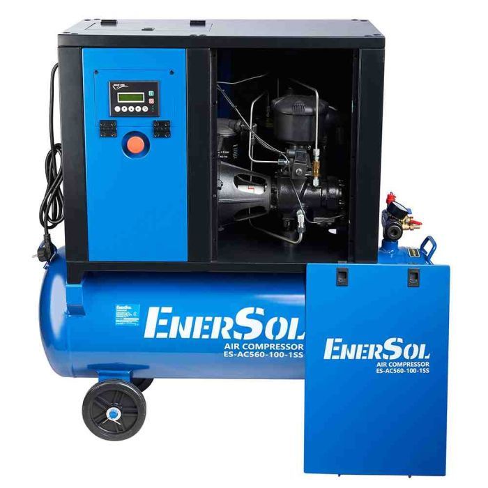 Компресор Enersol гвинтовий ES-AC560-100-1SS, 560 л/хв, 3 кВт, 119.0 кг (ES-AC560-100-1SS) зображення 2