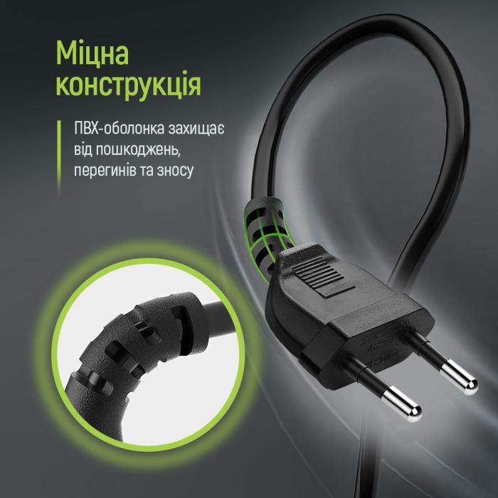Кабель питания C7 3m black ColorWay (CW-CBP086-BK) изображение 8