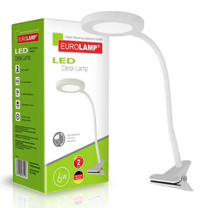Настольная лампа Eurolamp 6W 5000K (LED-TLP-6W(white)) изображение 2