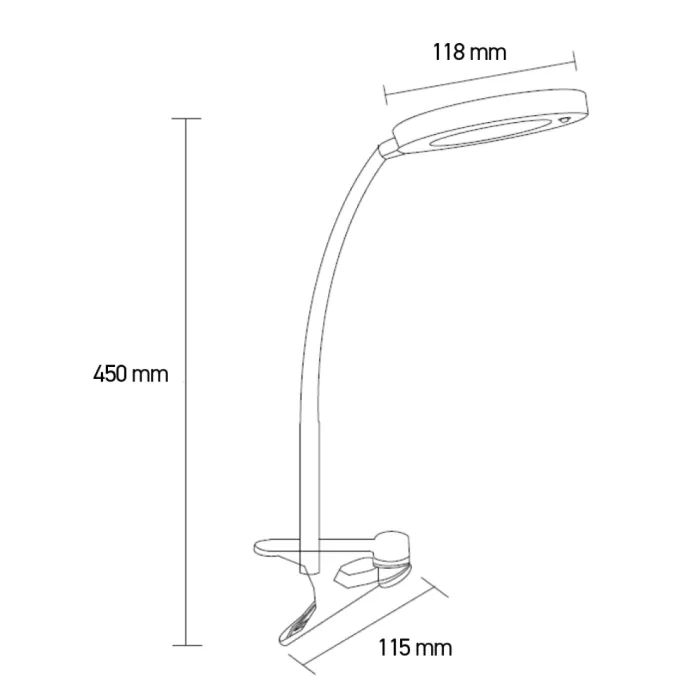 Настольная лампа Eurolamp 6W 5000K (LED-TLP-6W(white)) изображение 3