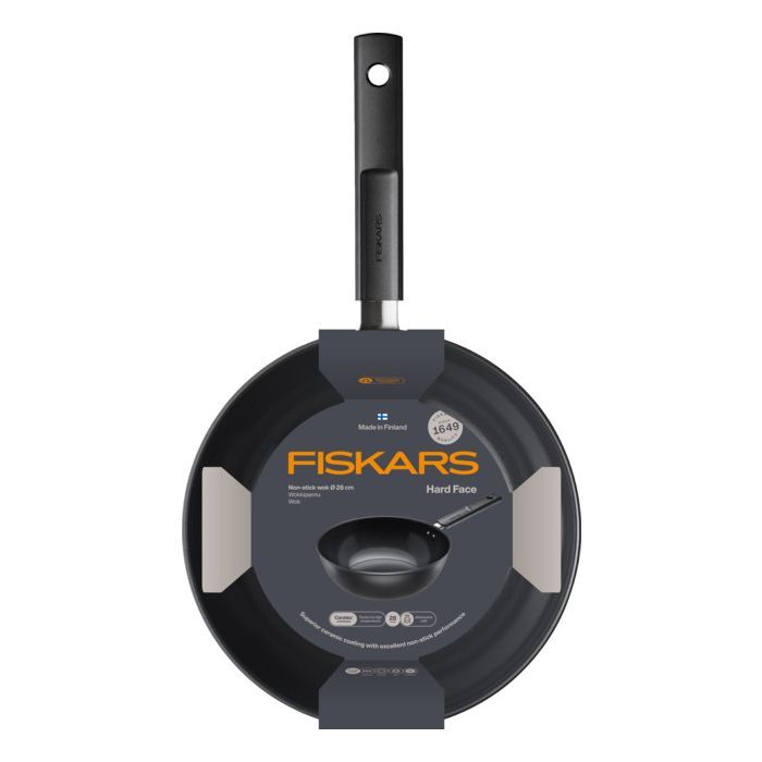 Сковорода Fiskars ВОК Hard Face 28 см 4,5 л (1075523) изображение 4