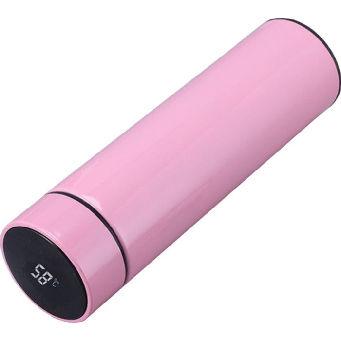 Термос Merlion з цифровим термометром 0,5 л, рожевий (SUS-304E-P/500)