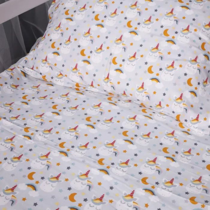 Постельное белье MirSon 018 Unicorn Фланель 160x220 Полуторный Евро (2200009656033) изображение 6