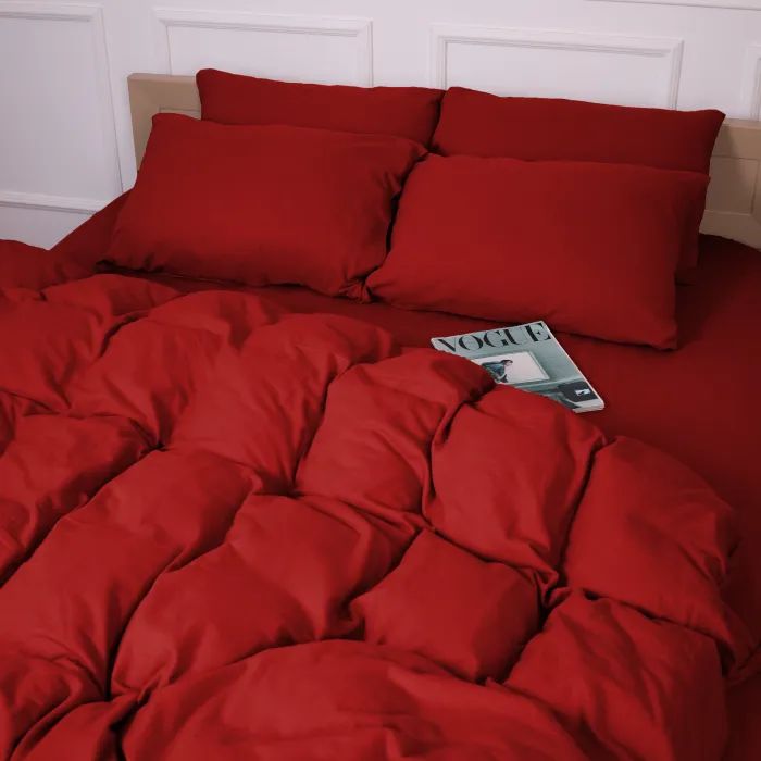 Постельное белье MirSon 009 Red Фланель 143х210 Полуторный (2200009651618) изображение 12