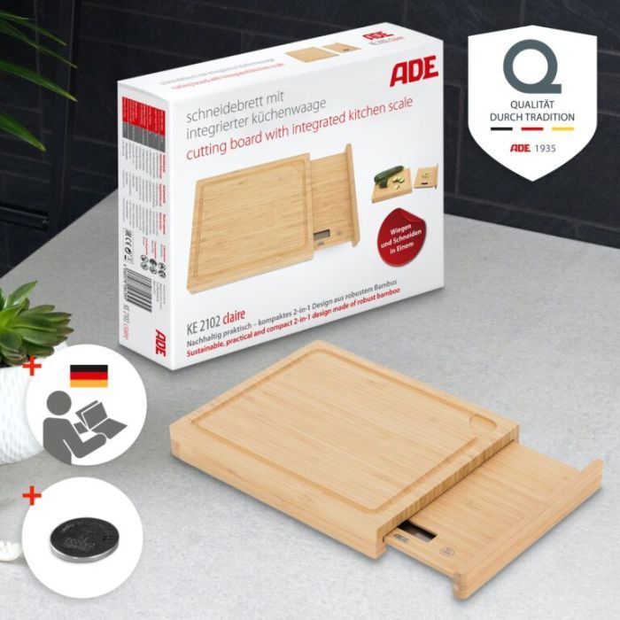 Разделочная доска АDЕ Claire із вбудованими кухонними вагами (KE2102) изображение 3