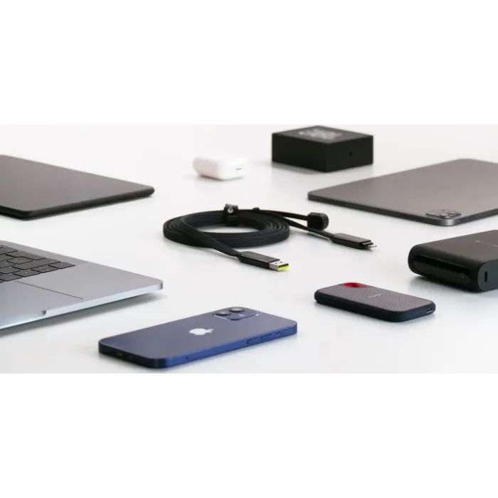 Дата кабель 6in1 inCharge XL 3.0m yellow Rolling Square (XLL03R) зображення 10