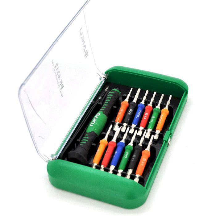 Викрутка Bakku BK-6312 12in1, пинцет прямой ,Box (BK-6312)