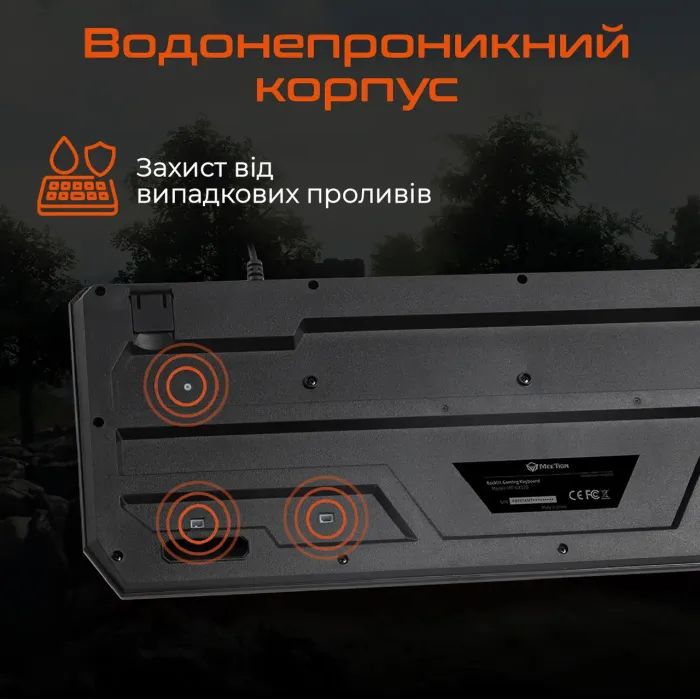 Клавіатура Meetion K9320 USB UA Black (MT-K9320-A-RUA) зображення 6