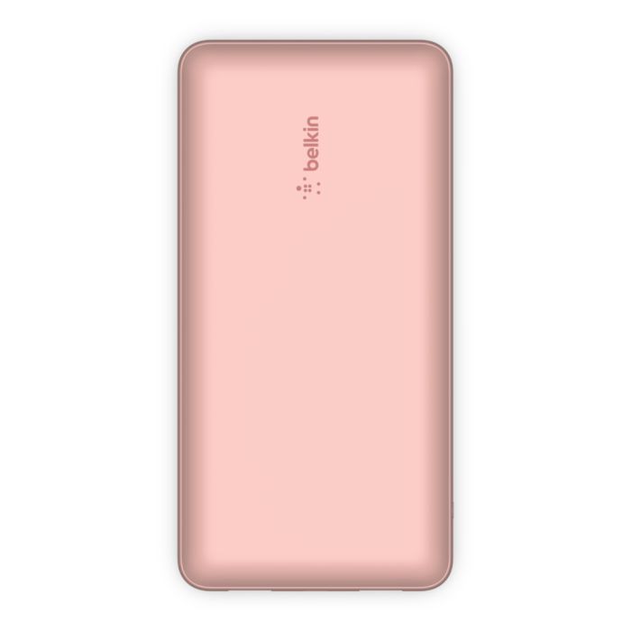 Батарея универсальная Belkin 20000mAh 15W, Dual USB-A, USB-C Rose Gold (BPB012BTRG)