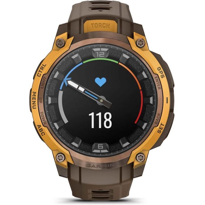 Смарт-часы Garmin Instinct Crossover AMOLED, BronzeSunburst/Cocoa, GPS смарт-годинник (010-03398-01) изображение 11