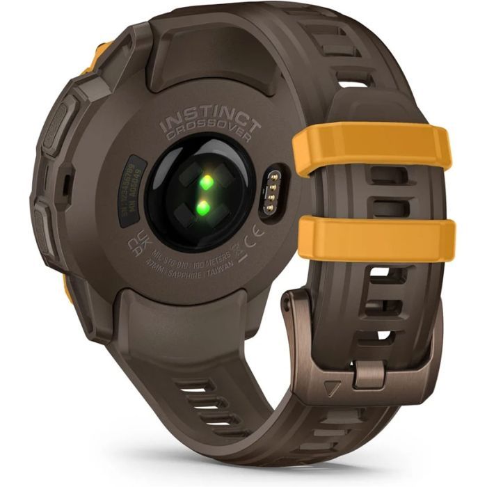 Смарт-часы Garmin Instinct Crossover AMOLED, BronzeSunburst/Cocoa, GPS смарт-годинник (010-03398-01) изображение 6