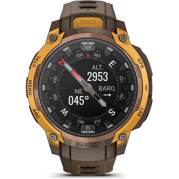 Смарт-часы Garmin Instinct Crossover AMOLED, BronzeSunburst/Cocoa, GPS смарт-годинник (010-03398-01) изображение 7