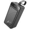Батарея универсальная HOCO 60000mAh Element PD/20W, QC/22.5W, LED Lamp, Black (J123C / 714736) изображение 2