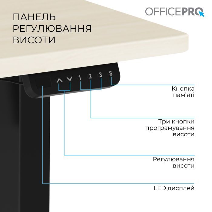 Комп'ютерний стіл OfficePro ODE1470W White (ODE1470W) зображення 8