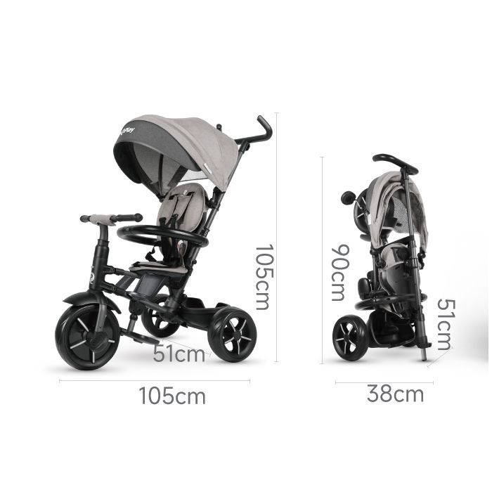 Детский велосипед QPlay Rito Star Black складаний триколісний (S380-11RitoStarBlack) изображение 10