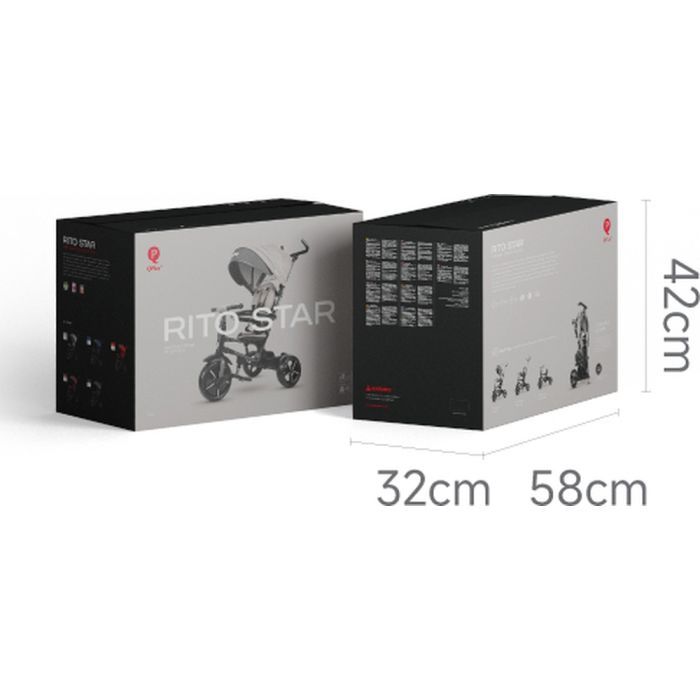 Детский велосипед QPlay Rito Star Black складаний триколісний (S380-11RitoStarBlack) изображение 11