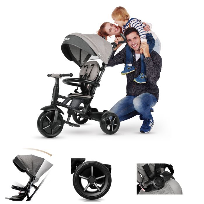 Детский велосипед QPlay Rito Star Black складаний триколісний (S380-11RitoStarBlack) изображение 12