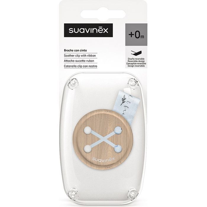 Кліпса для пустушок Suavinex Wild & Free, сіра (309130) зображення 2