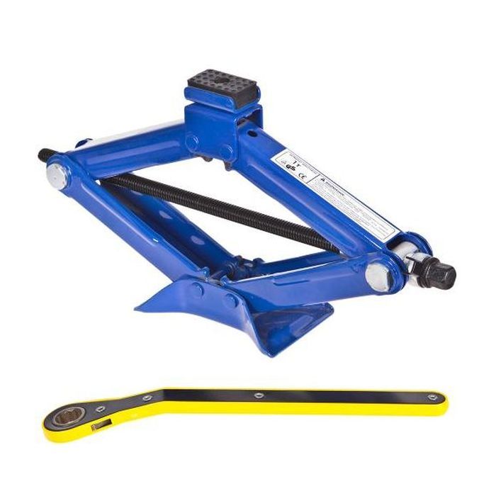 Домкрат VITOL "ромб" з тріскачкою 1 т висота підйом 350мм (DB-T10103A)