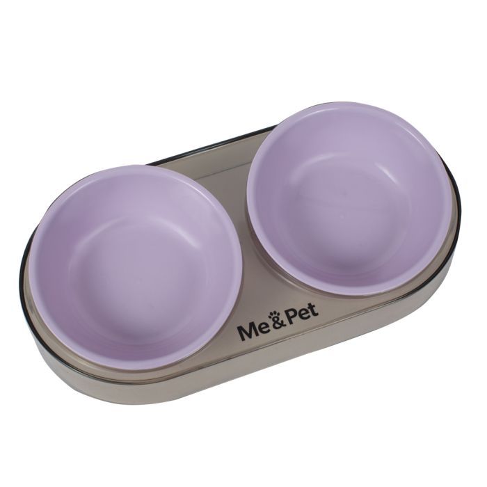 Посуда для кошек Me&Pet Миска двойная зеленая (NMP28-2) изображение 2