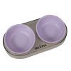 Посуда для кошек Me&Pet Миска двойная фиолетовая (NMP28-3) изображение 2