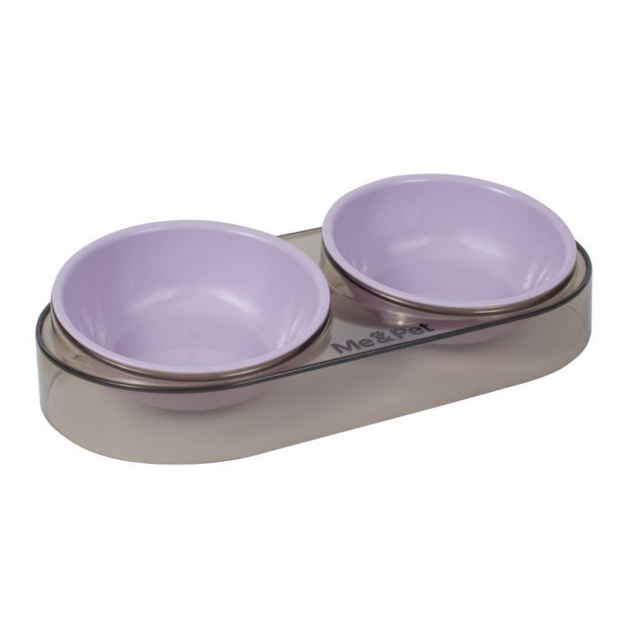 Посуда для кошек Me&Pet Миска двойная зеленая (NMP28-2) изображение 3