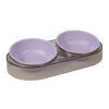 Посуда для кошек Me&Pet Миска двойная фиолетовая (NMP28-3) изображение 3