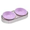 Посуда для кошек Me&Pet Миска двойная фиолетовая (NMP28-3) изображение 5