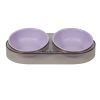 Посуда для кошек Me&Pet Миска двойная фиолетовая (NMP28-3)