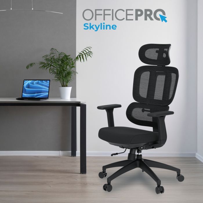 Офісне крісло OfficePro Skyline OC580-B-B-B (OC580-B-B-B) зображення 9