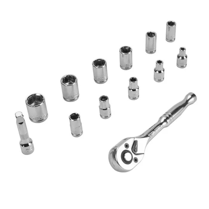 Набор торцевых головок Tolsen дюймовых 1/4" 13шт Профи (15390) изображение 2