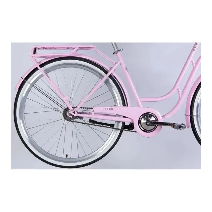 Велосипед Dorozhnik 28" RETRO Velosteel рама-19" ST 2025 світло-рожевий (OPS-D-28-430) зображення 3