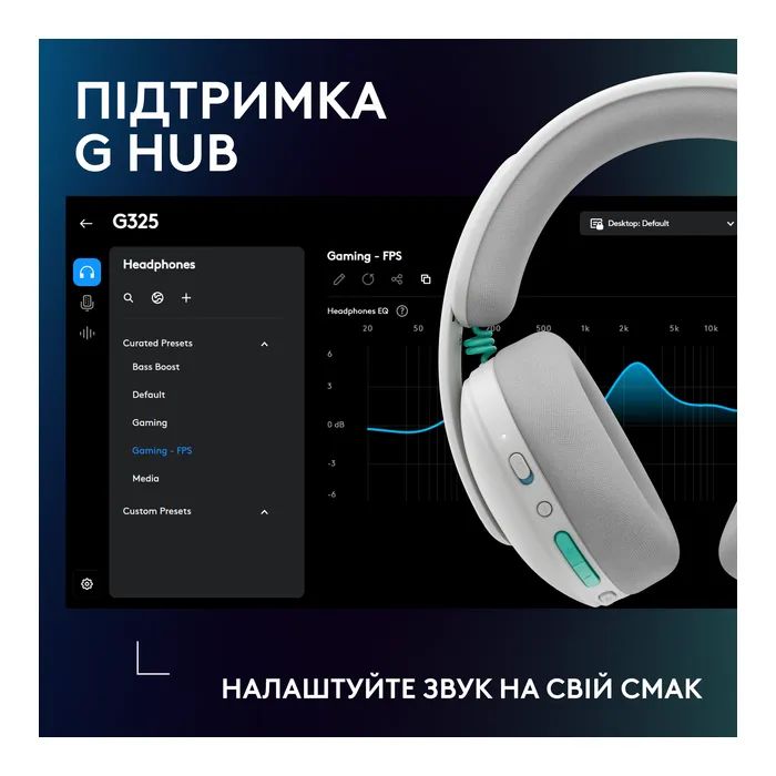 Наушники Logitech G325 Lightspeed White (981-001531) изображение 10