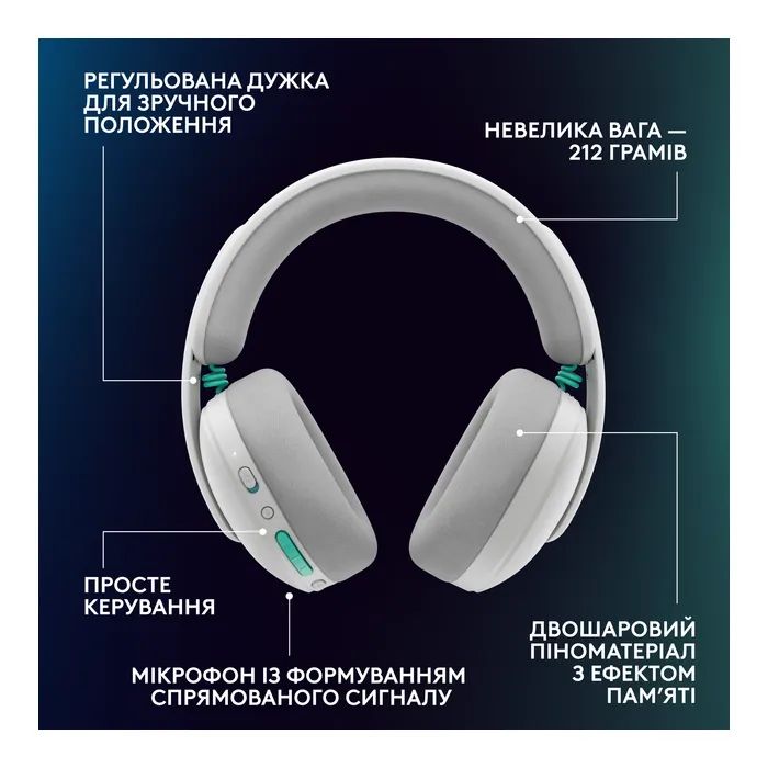 Наушники Logitech G325 Lightspeed White (981-001531) изображение 9