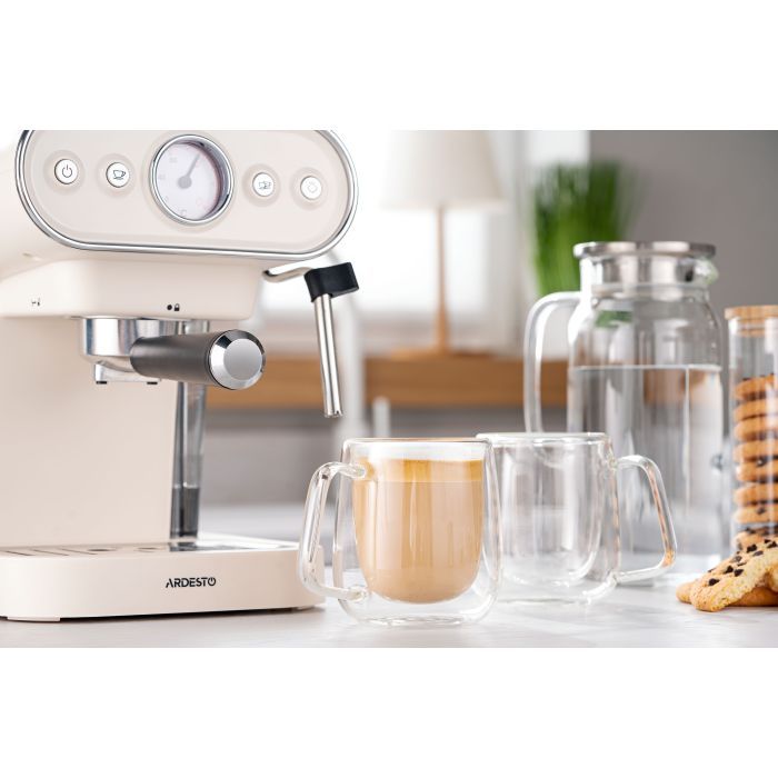 Набор чашек Ardesto 250мл, 2шт, боросилікатне скло, прозорий (AR2625BPR) изображение 3