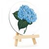 Картина по номерам Rosa Блакитна гортензія", кругла, 15 см, з мольбертом (4823098548690) зображення 2