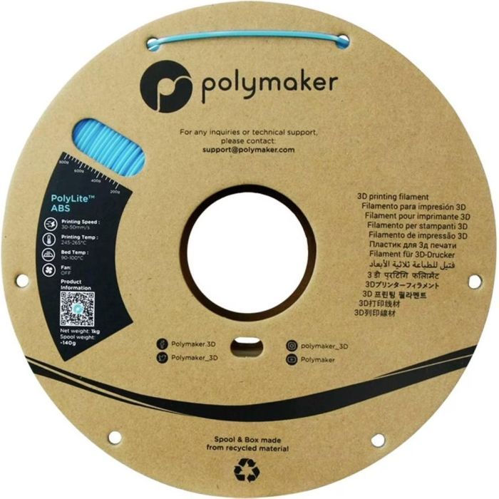 Пластик для 3D-принтера Polymaker ABS POLYLITE 1,75mm 1kg ORANGE (PE01009) зображення 2