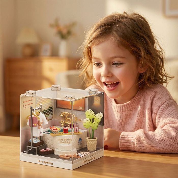 Конструктор Mini House румбокс серии Интерьер Мини – Термальная купальня (8041) изображение 2