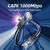 Патч-корд 10м UTP cat 6 RJ45 TopSpeed Ethernet Round Cable Black Essager (EXCWXY-JSF01) изображение 9